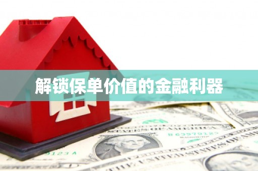 玛沁解锁保单价值的金融利器