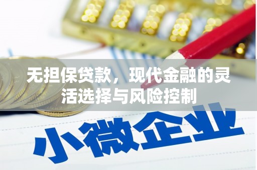 玛沁无担保贷款，现代金融的灵活选择与风险控制