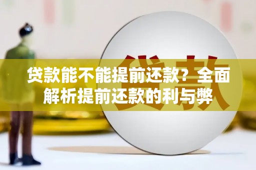 玛沁贷款能不能提前还款？全面解析提前还款的利与弊