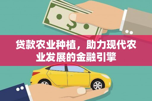 玛沁贷款农业种植，助力现代农业发展的金融引擎