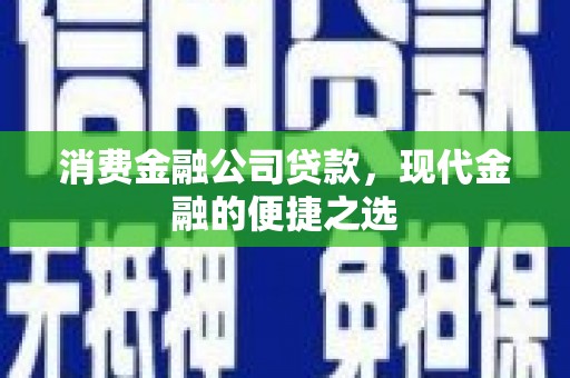 玛沁消费金融公司贷款，现代金融的便捷之选