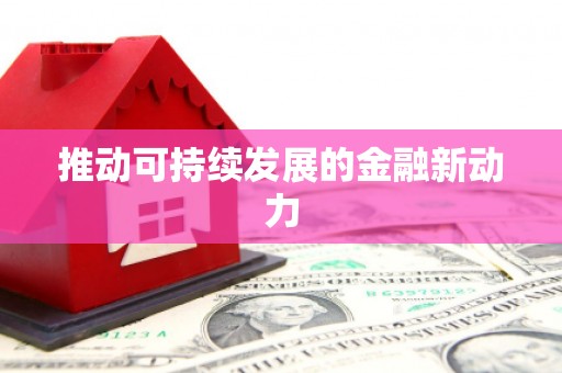 玛沁推动可持续发展的金融新动力