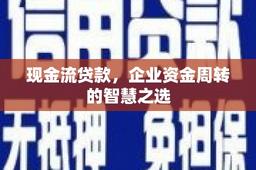 玛沁现金流贷款，企业资金周转的智慧之选