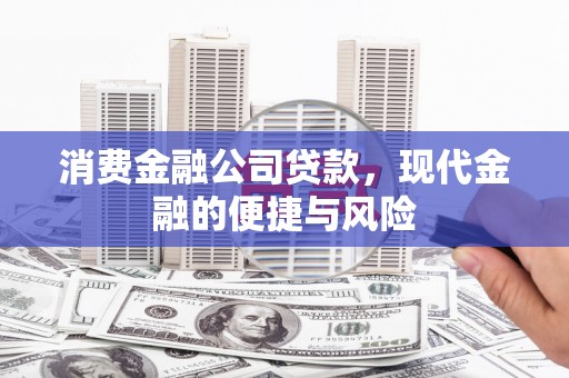 玛沁消费金融公司贷款，现代金融的便捷与风险