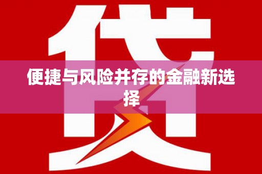 玛沁便捷与风险并存的金融新选择