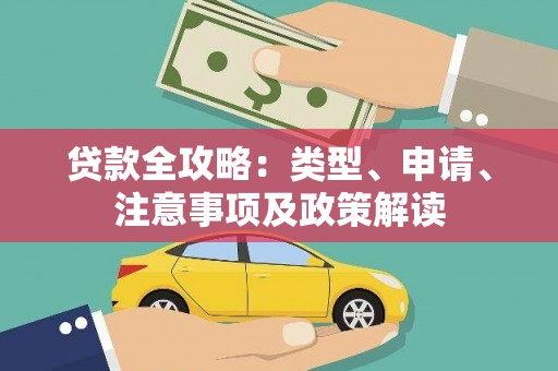 玛沁贷款全攻略：类型、申请、注意事项及政策解读